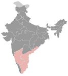 Inde • |1761/1799| • Sultanat de Mysore: carte